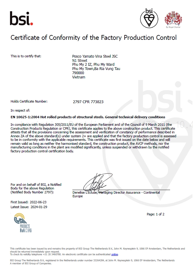 FPC Certificate(EU)